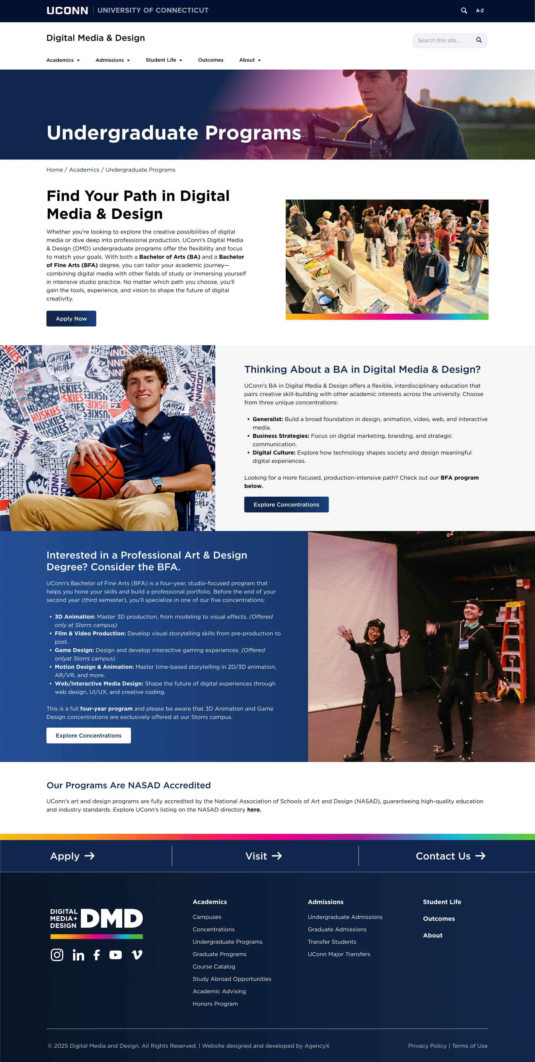 UCONN DMD Undergraduate Programs